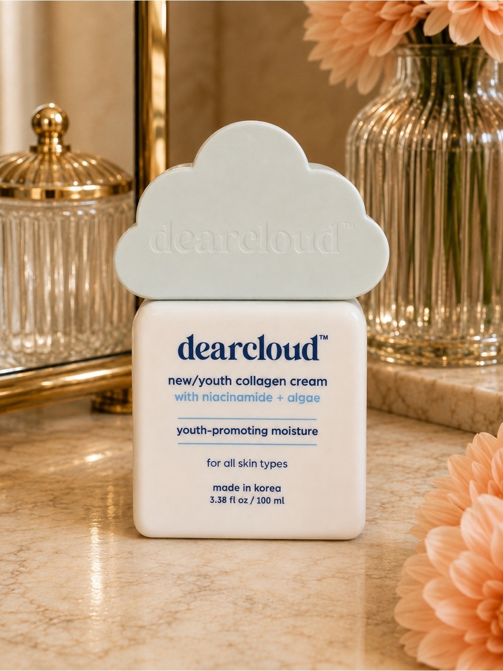 Dearcloud New/Youth Collagen Cream Niacinamide + Algae 3.38 oz